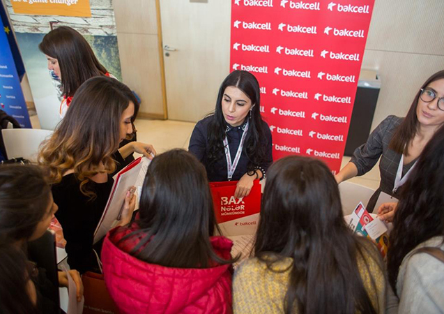 Bakcell ADA Universitetində keçirilmiş karyera yarmarkasına qatılıb