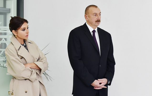 İlham Əliyev Şamaxıya getdi