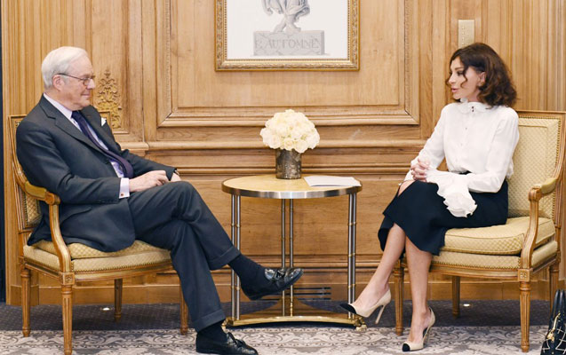 Mehriban Əliyeva Rotşildlə görüşüb - Foto