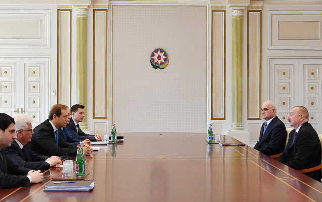Prezident Denis Manturovu qəbul etdi - Foto