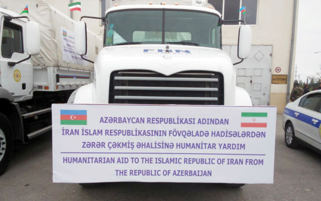 Azərbaycan İrana yardım göndərdi - Foto