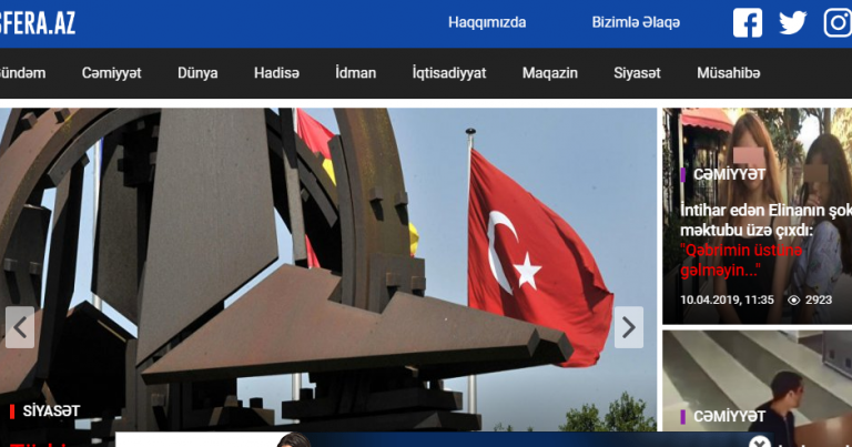 “Sfera.az”-a hücumlar başladı