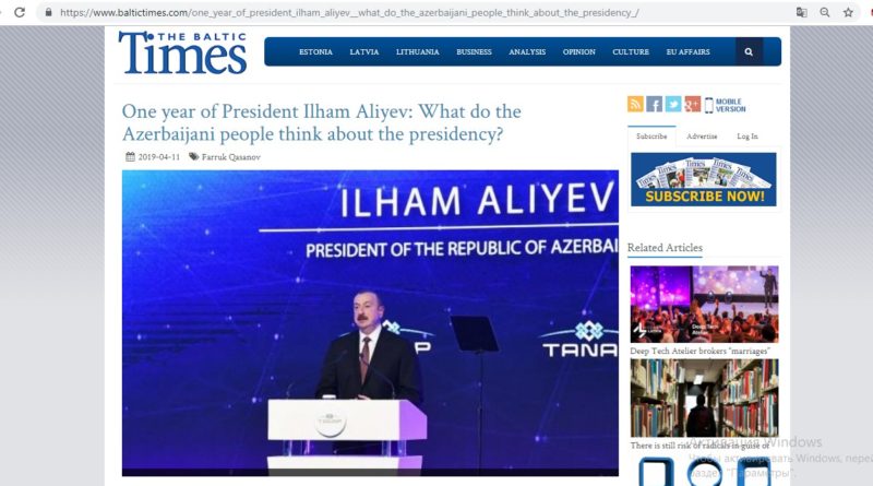 Fərid Şahbazlı xarici KİV-ə danışdı: “Prezident İlham Əliyevin həyata keçirdiyi siyasətin əsasında bu faktorlar dayanır”