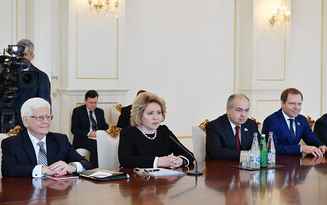 “Azərbaycanda rus dilinə yaradılan şəraitə görə sizə təşəkkür edirəm” - Matviyenko