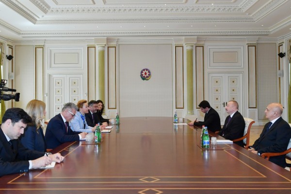 İlham Əliyev Mariya Buriçini qəbul etdi