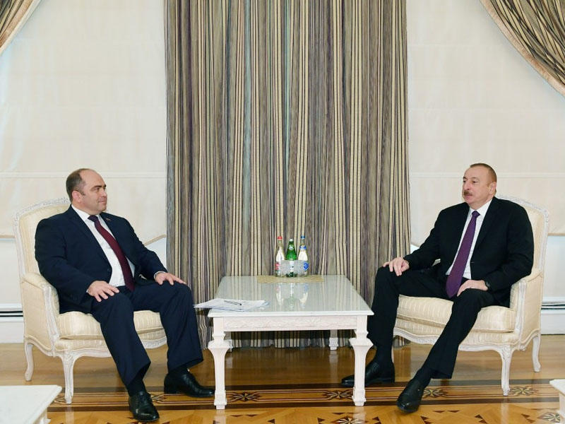 İlham Əliyev Belarusun Baş nazirinin müavinini qəbul edib