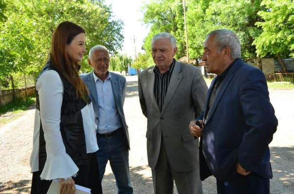 Qənirə Paşayeva Tovuzda kəndləri ziyarət edib