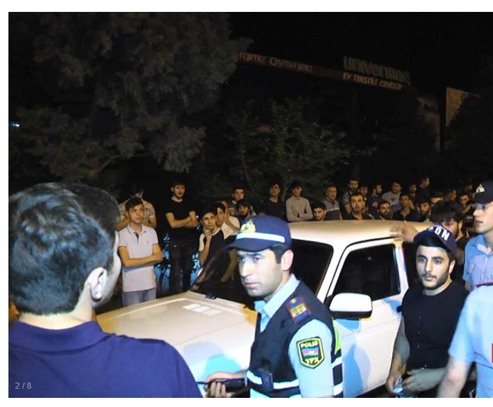 "Çəkmə də, ay xalaoğlu" - Bakıda qaydaları pozan sürücü - VİDEO