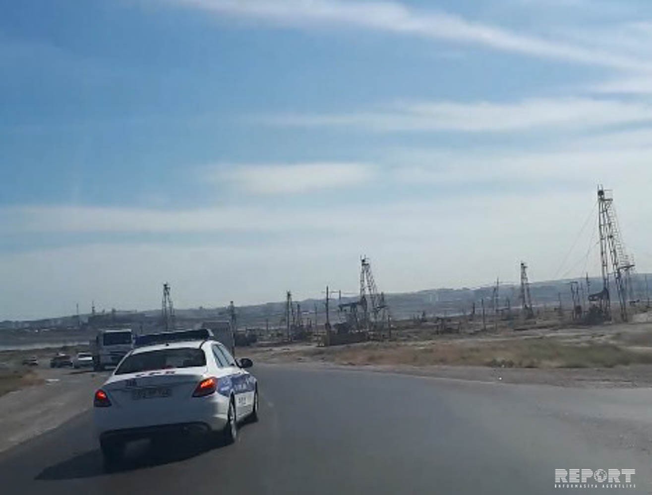 Bakıda yol polisi qaydanı pozaraq təhlükə yaratdı - VİDEO