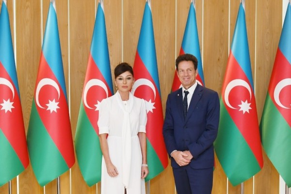 Mehriban Əliyeva MEDEF Biznes Şurasının prezidenti ilə görüşdü - FOTO