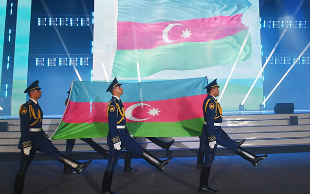 Prezident və xanımı təntənəli açılış mərasimində - Fotolar