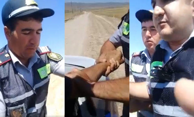 DYP-dən polislə sürücünün mübahisəsi ilə bağlı açıqlama: "İkisi də cəzalandırıldı"