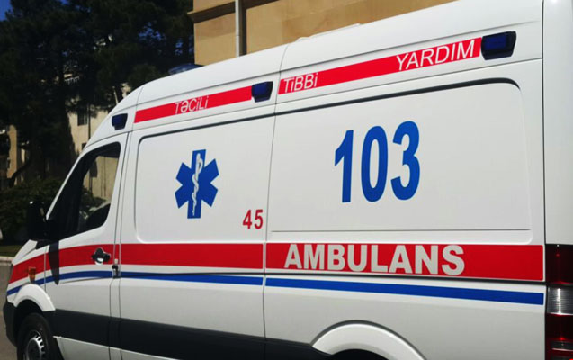 Şəmkirdə yanan anayla qızı Bakıya gətirilir