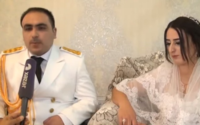 Aprel döyüşlərinin iştirakçısı evləndi - VİDEO