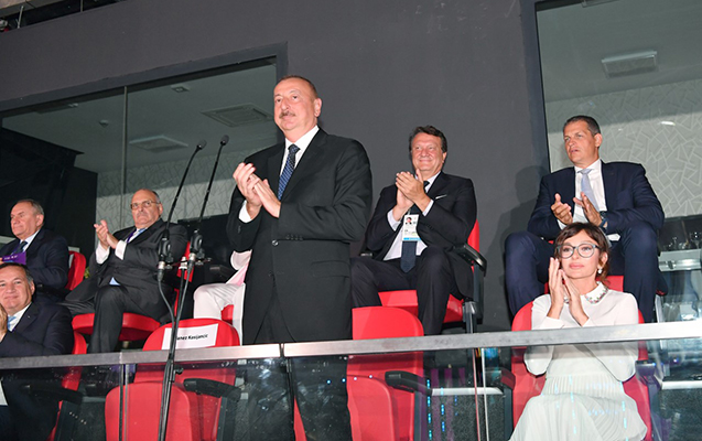 Prezident və xanımı təntənəli açılış mərasimində