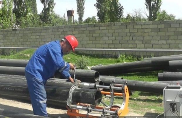 Avtomobil qəzası sakinləri qazsız qoydu
