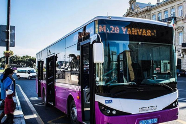 Bu marşrut avtobusların hərəkət istiqamətləri dəyişdirilir