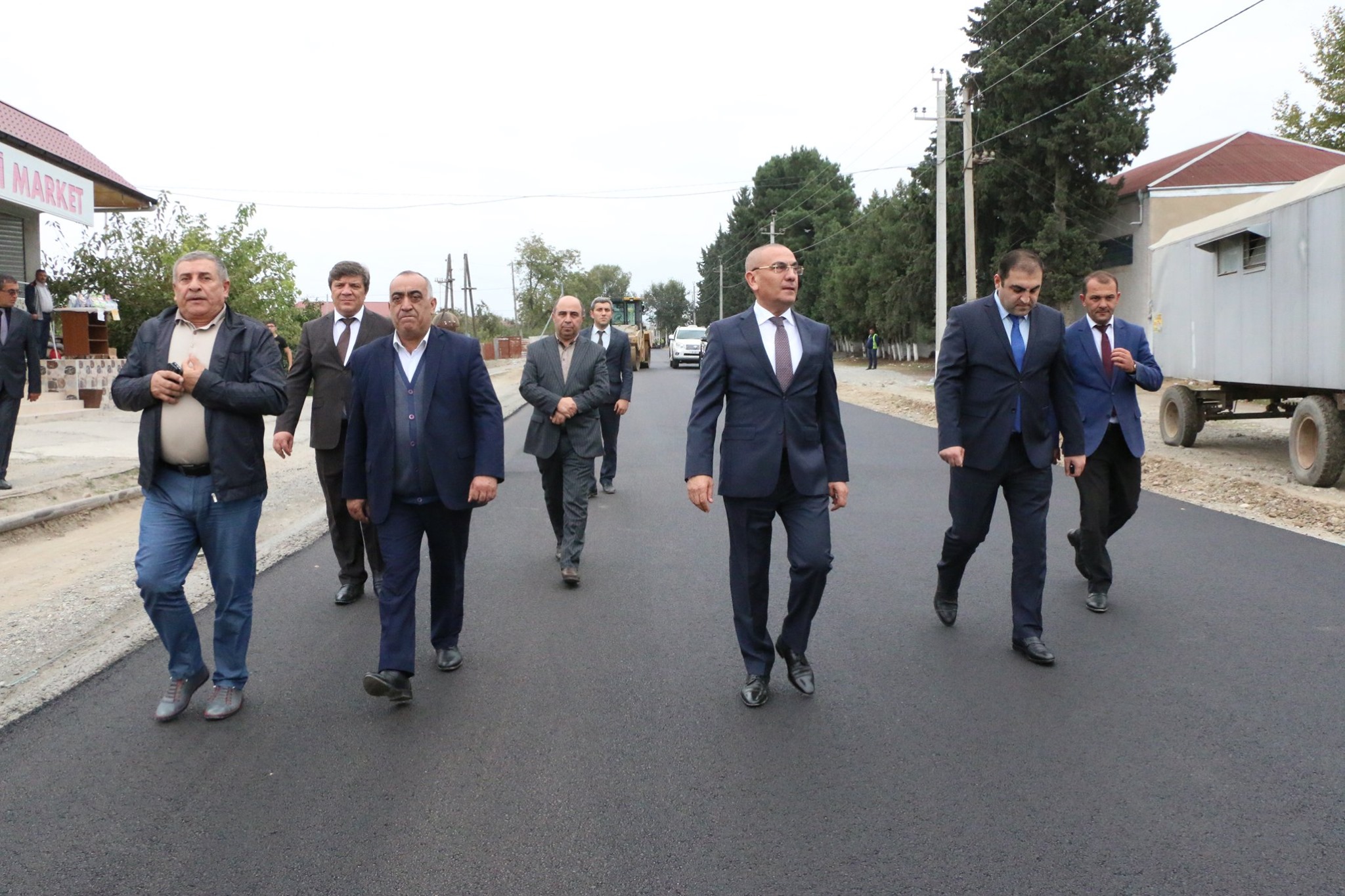 İcra başçısı yeni çəkilən yola baxış keçirdi - FOTOLAR
