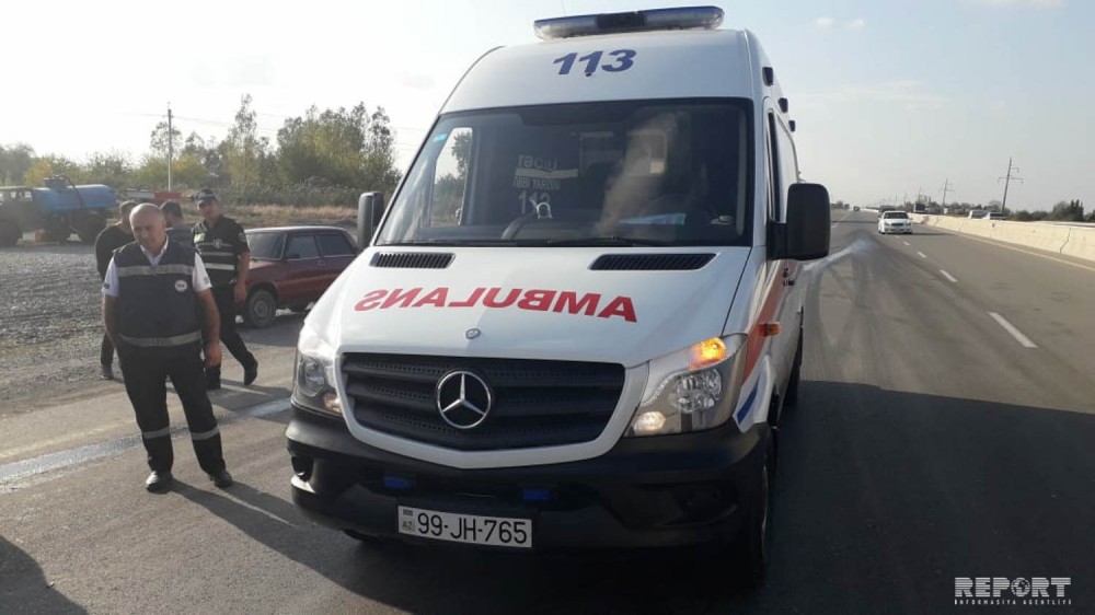 Azərbaycanda mikroavtobus qəzaya düşdü - FOTOLAR