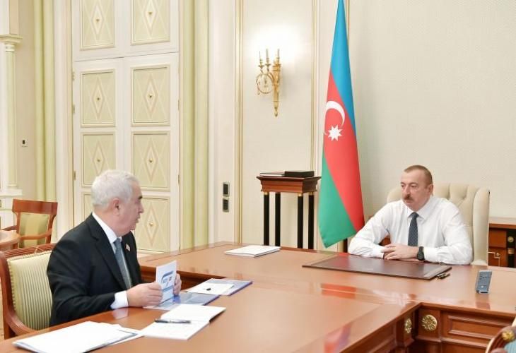 Prezident İlham Əliyev Cavid Qurbanovu qəbul edib