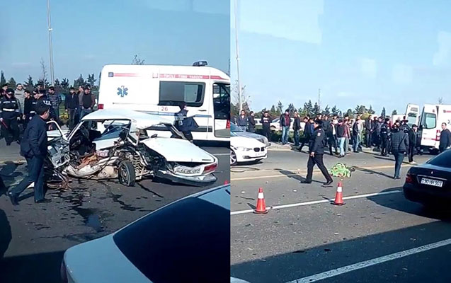 Aeroport yolundakı dəhşətli qəzada 1 ailənin 4 üzvü öldü