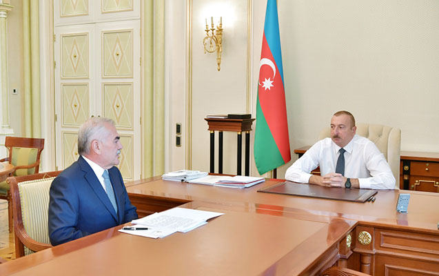 Prezident İlham Əliyev Vasif Talıbovu qəbul etdi - FOTO