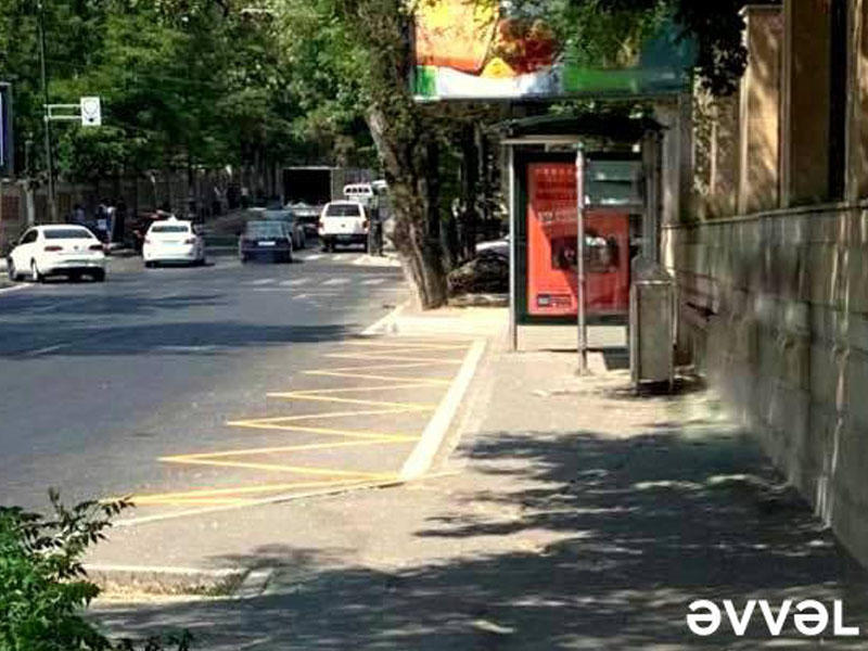Bu küçədəki dayanacaqda dəyişiklik edildi - FOTO