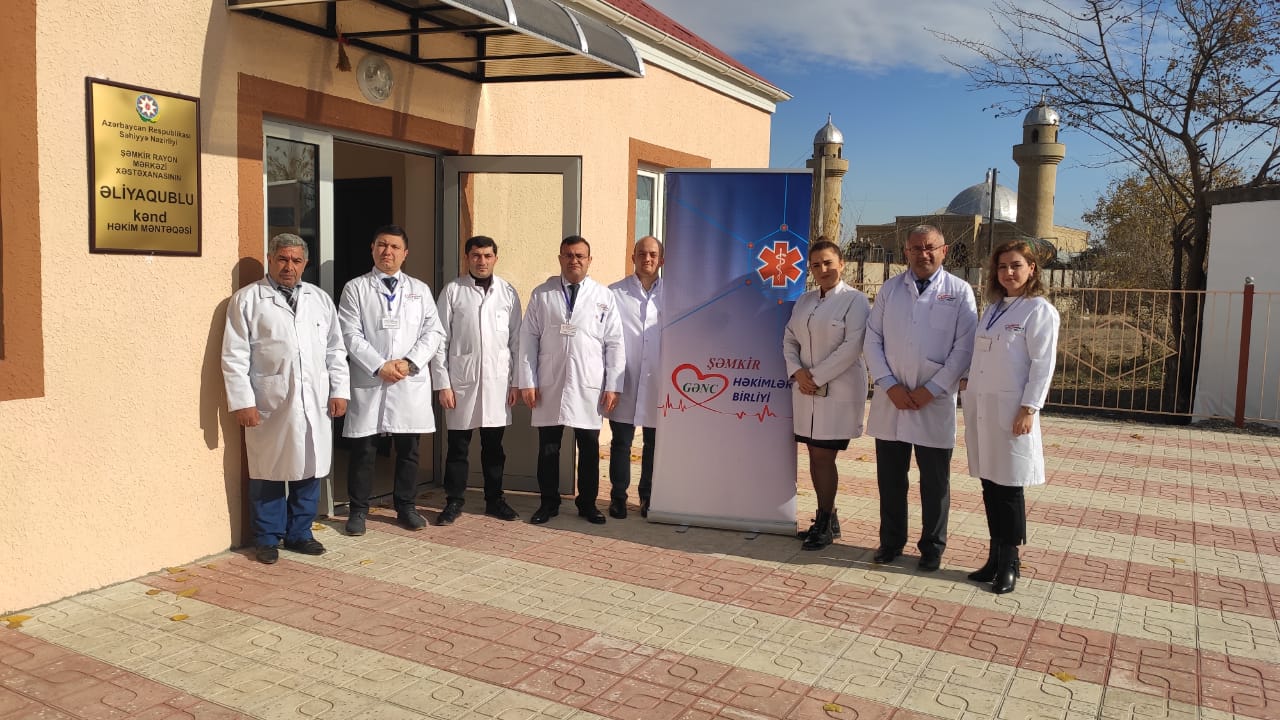 Şəmkirin gənc həkimləri sakinlərin pulsuz tibbi müayinə və müalicəsini həyata keçirib - FOTOLAR