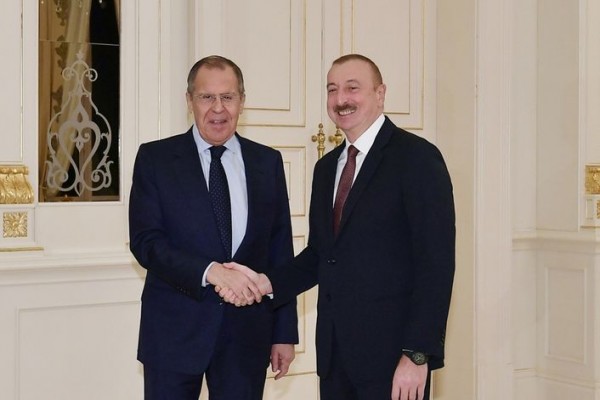 İlham Əliyev Rusiyanın Xarici İşlər nazirini qəbul edib - FOTO