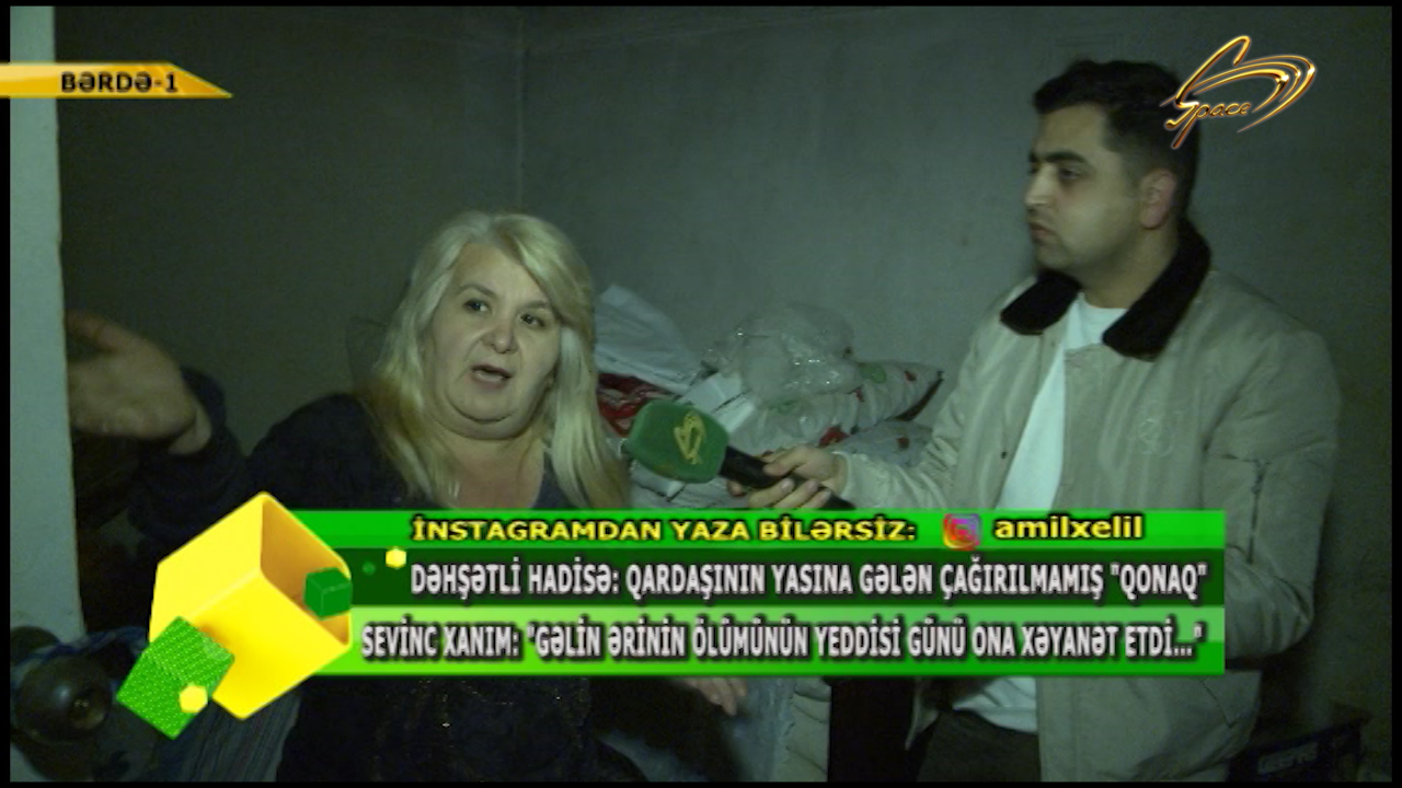 Ərinin yası günü başqa kişi ilə tutulan Nərminə efirə çıxdı - VİDEO 