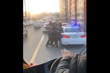 Bakı polisi sürücünün YPX maşını ilə aparılması görüntülərinə münasibət bildirib