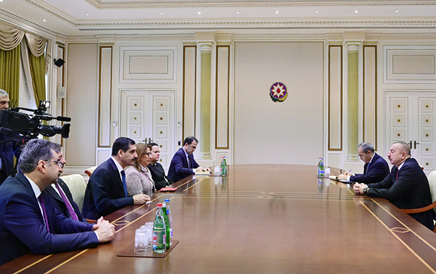 Prezident Türkiyənin Ticarət nazirini qəbul etdi