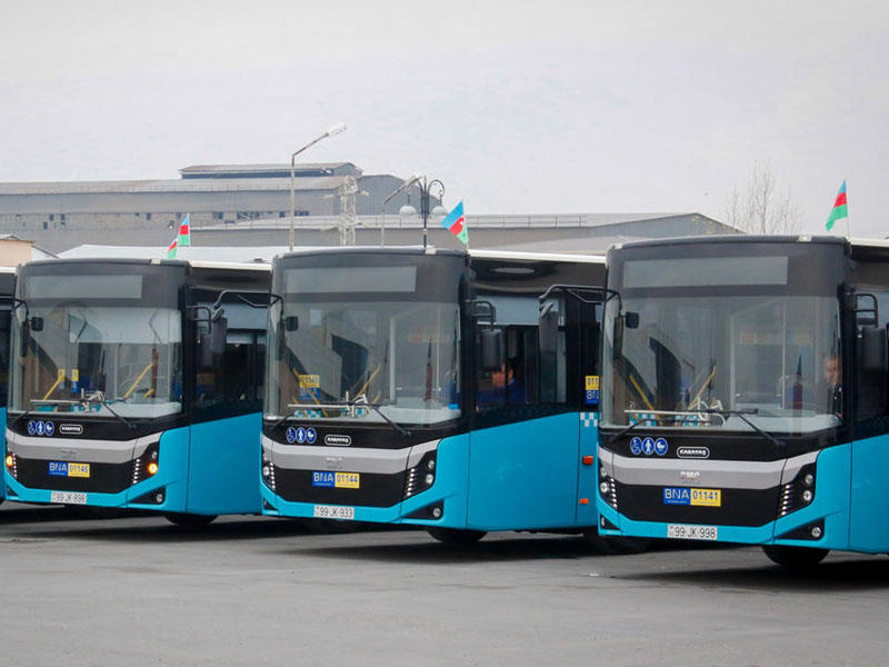 Bakıda 160 saylı marşruta 12 metrlik avtobuslar verildi