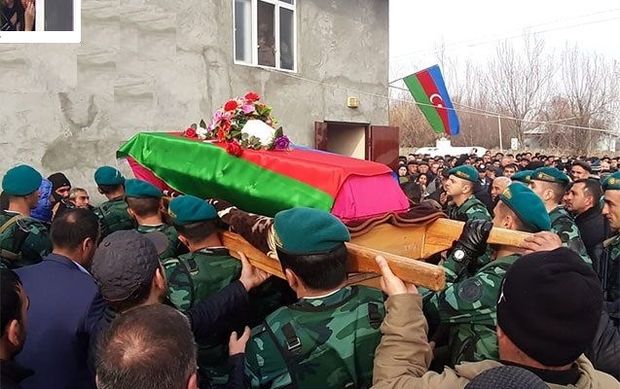 Şəhidimiz dəfn edildi - FOTOLAR