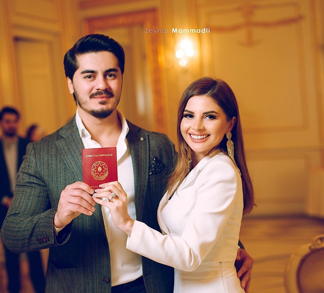 Aynişan Quliyevanın nikah mərasimindən görüntülər - VİDEO