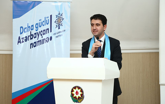 Naqif Həmzəyev seçiciləri daha güclü Azərbaycan naminə səs verməyə çağırıb - Video + Fotolar