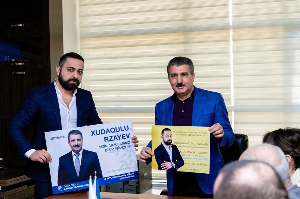 Azərbaycanda ilk! YAP namizədi ilə jurnalist namizəd görüşdü