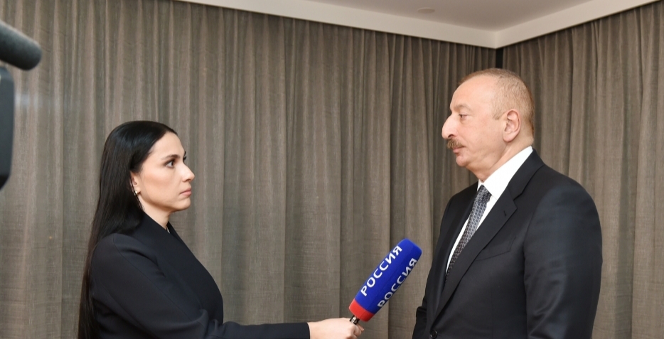 İlham Əliyev “Rossiya-24” kanalına müsahibə verib
