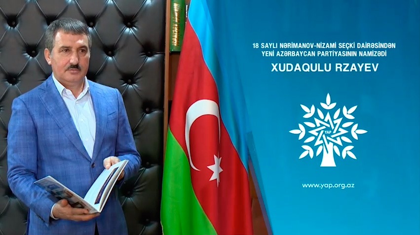 YAP-ın namizədi Xudaqulu Rzayevin seçicilərə müraciəti - VİDEO