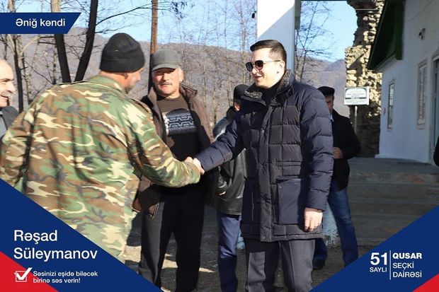 Rəşad Süleymanov daha bir görüş keçirdi - FOTO