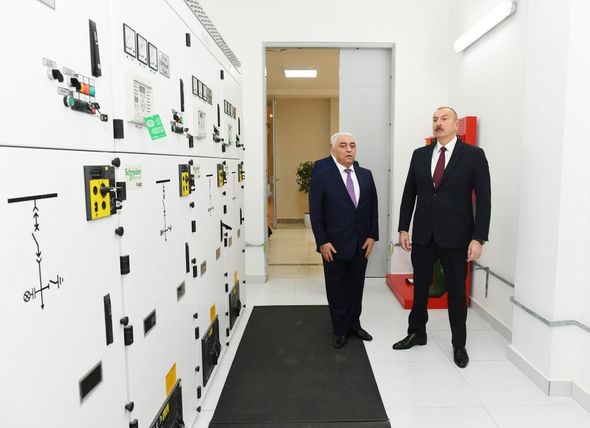 İlham Əliyev “Dübəndi” yarımstansiyasının açılışında - FOTOLAR