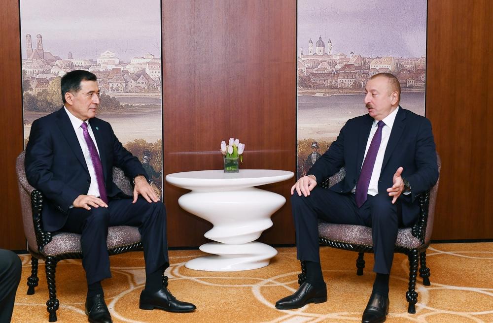 İlham Əliyev Münxendə Şanxay Əməkdaşlıq Təşkilatının Baş katibi ilə görüşüb - FOTO