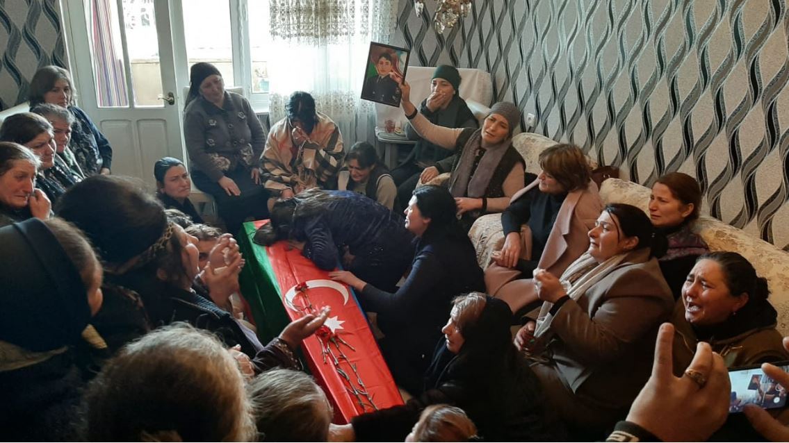 Gəncədə şəhidimizin vida mərasimi keçirilir