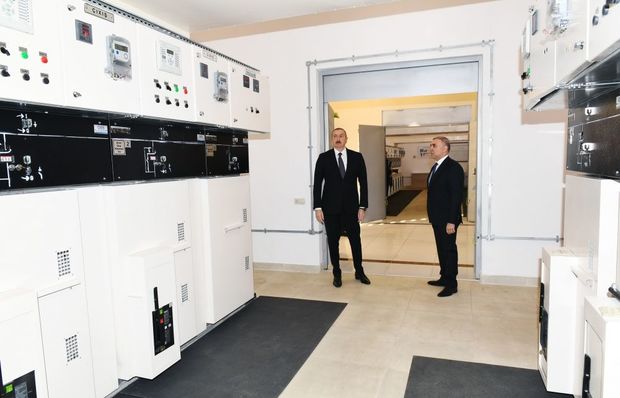 “Ağstafa” elektrik yarımstansiyasının yenidənqurmadan sonra açılışı olub