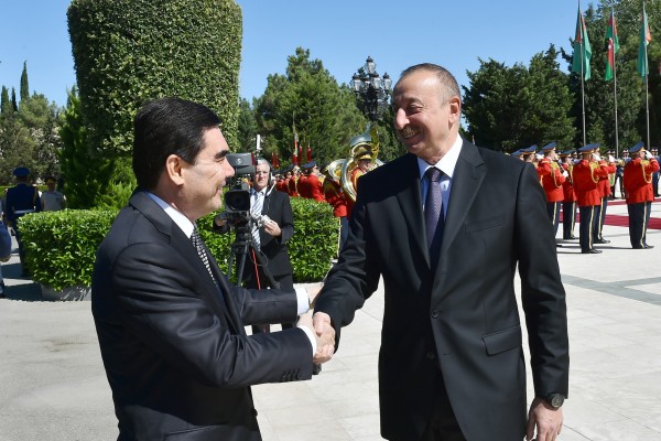 Türkmənistan Prezidentinin rəsmi qarşılanma mərasimi oldu