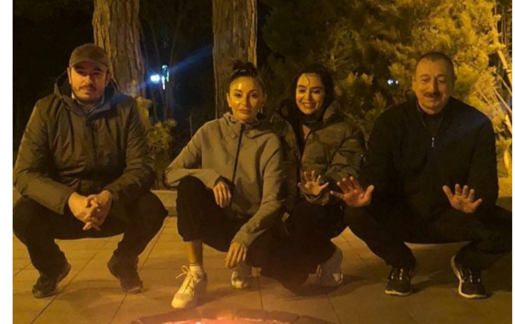 Prezident və ailəsi Yel çərşənbəsini belə qeyd etdilər - FOTOLAR
