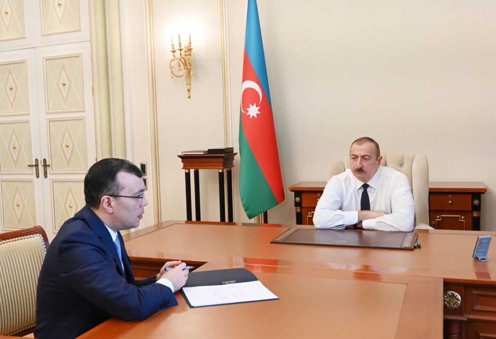 Prezident İlham Əliyev Sahil Babayevi qəbul edib