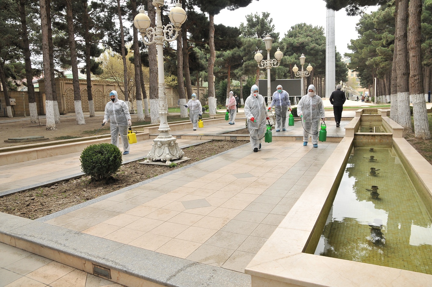 Abşeronda koronavirus  pandemiyası ilə bağlı həyata keçirilən profilaktik tədbirlər genişləndirildi - FOTOLAR
