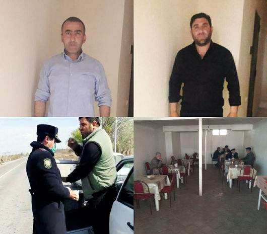 Ağdaşda karantin rejimini pozanlar həbs edildi - FOTO