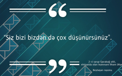 “Siz bizi bizdən də çox düşünürsünüz” - Prezidentə yazılan məktublardan sitatlar